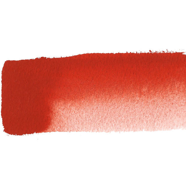 Chroma Atelier Free Flow Artists' Acrylic 60ml Cadmium Red Medium: square painted swatch of deep cherry red thinning to soft pink