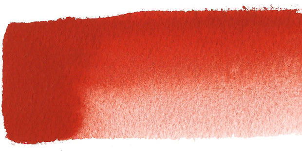 Chroma Atelier Free Flow Artists' Acrylic 60ml Cadmium Red Medium: wide brushed swatch of deep cherry red thinning to soft pink