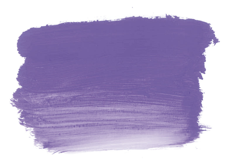 Chroma Atelier Interactive Acrylic Paint 250ml Brilliant Violet: brushed swatch going from a bright lavender purple to a bright blue-violet