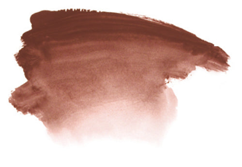 Chroma Atelier Interactive Acrylic Paint 250ml Indian Red Oxide: brushed swatch going from a dark rust red to a plum-tinted maroon wash