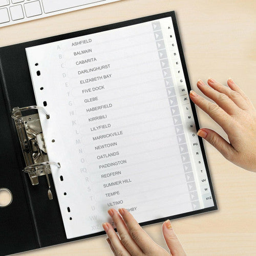 Avery A-Z Index Divider Tabs A4 White Polypropylene - image 2