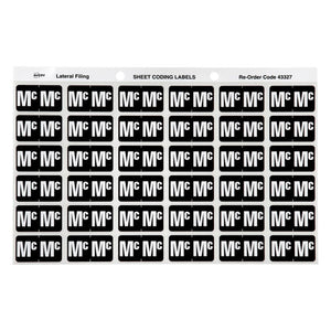 Avery Alphabetical MC Side Tab Colour Coding Labels 25 x 38mm 180 Pack - image 1
