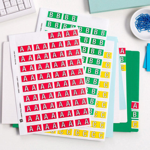 Avery Alphabetical Z Side Tab Colour Coding Labels 25 x 42mm 240 Pack - image 3