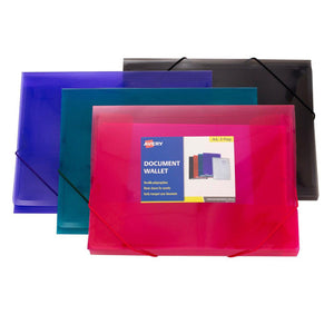 Avery Assorted Colours Plastic A4 Document Wallet - image 1