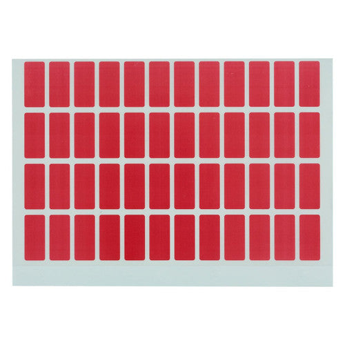 Avery Red Block Colour Labels 44547 19x42mm 240 Pack | High-visibility solid red for priority and urgent file identification