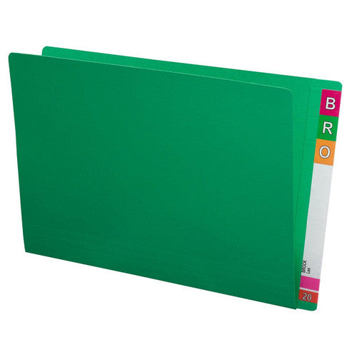 Avery Extra Heavyweight Shelf Lateral Solid Colour File Green FC Box 100 - image 1