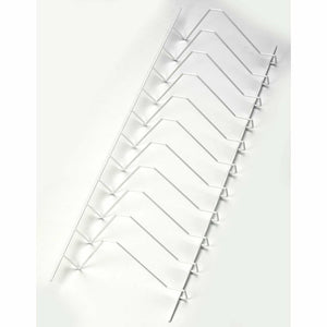 Avery white file rack 1200 x 390mm for lateral shelf filing, model AD40454