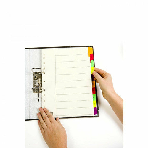 Avery Fluorescent Mylar Tab Dividers 1-10 Index - image 3