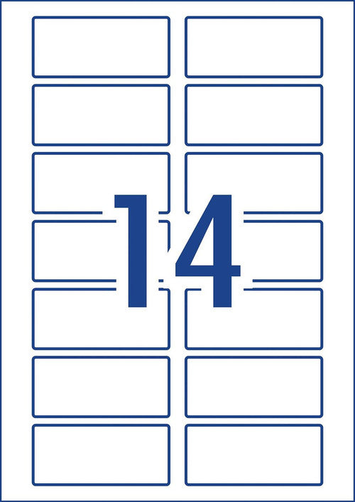 Avery Glossy White Rectangular Product Labels L7123 140 Pack 80x35mm - image 2