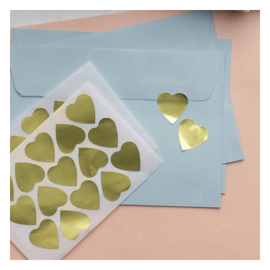 Avery 932362 gold small heart foil stickers, book pack of 70