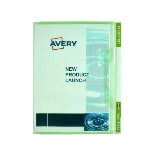 Avery 47922 green transparent A4 project file
