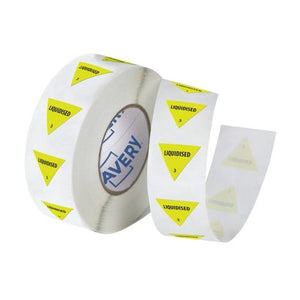 Avery IDDSI Level 3 Liquidised food consistency label 25mm triangle roll of 500 - image 1