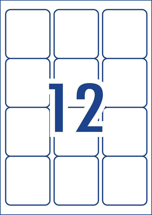 Avery L7164GU White General Use Labels 1200 Labels 12UP - image 2