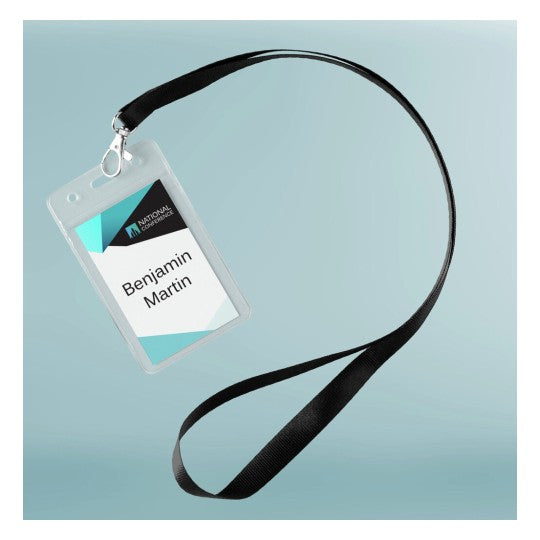 Avery 959105 lanyard name badge kit with printable inserts