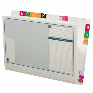 Avery Lateral Notes Twin Tab File 46714 White Tubeclip 355x235mm Box 100 | Secured documents with two end tabs for complex identification