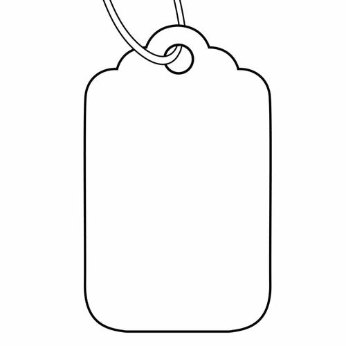 Avery Merchandise Tags 993623 Size 23H 30x21mm White Box 1000 | Standard compact retail tag for clothing, accessories and small products