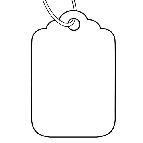 Avery Merchandise Tags Size 24H 993624 24x37mm White Box 1000 | Taller compact merchandise tag for medium retail items and clothing