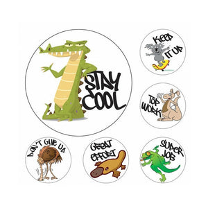 Avery Merit Stickers 69601 Aussie Animals Pack 96 | Native Australian wildlife designs for culturally connected classroom reward systems
