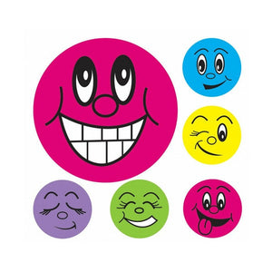 Avery Merit Stickers Mini Smiley Face 69618 13mm Assorted Colours Pack 800 | Universal reward symbol for classrooms and home learning