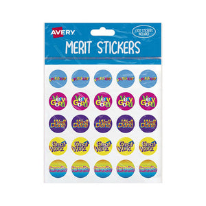 Avery Merit Stickers Caption 2 Round 300 Pack - image 1