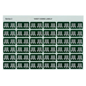 Avery Month JUL Colour Coding Labels 43407 23x38mm 180 Pack | Anchors the Australian financial year in month-indexed filing systems
