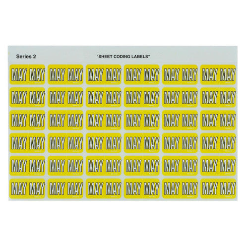 Avery Month MAY Coding Labels 23 x 38mm 180 Pack - image 1