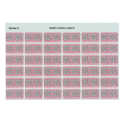 Avery Month OCT Coding Labels 23 x 38mm 180 Pack - image 1