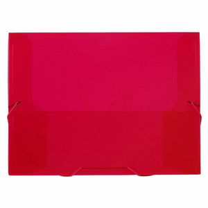 Avery Translucent Red Polypropylene Document File 47709 25mm | Durable colour-identified folder for active A4 project documents