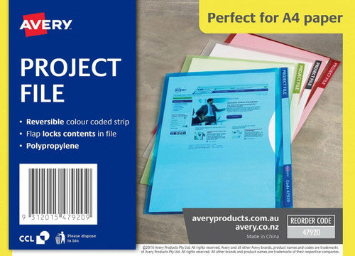 Avery Project File A4 20 Sheets Blue - image 2