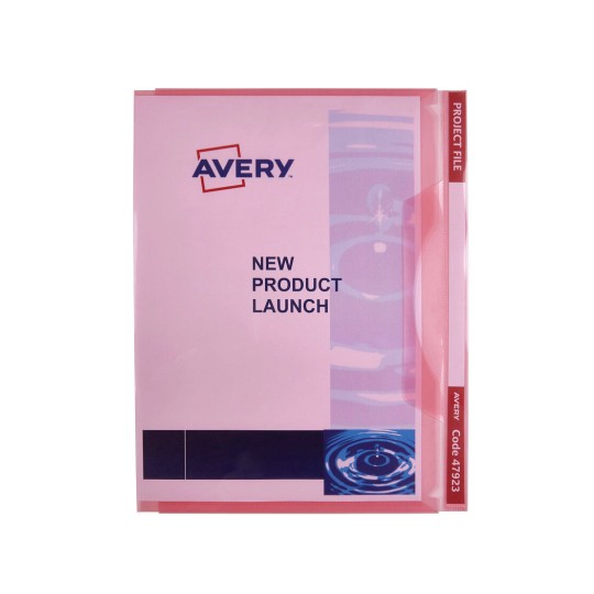 Avery 47923 red transparent A4 project file