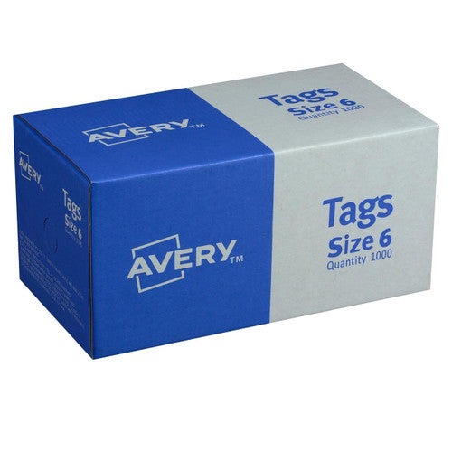 Avery Shipping Tag Size 6 134 x 67mm Red Box 1000 - image 2