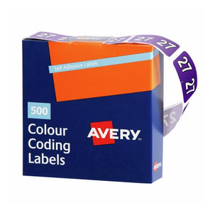Avery Side Tab Colour Coding Roll Labels for Filing 43277 | Roll-format side tab colour codes for fast sequential lateral filing applications