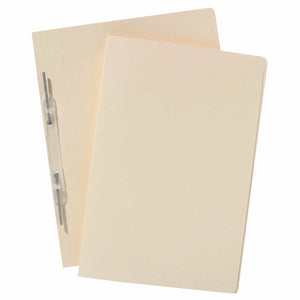 Avery Buff Spiral Spring Action File 84504 Plain Foolscap Pack 25 | For sealing and archiving completed matter files on open shelves