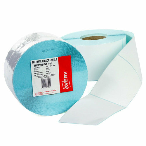 Avery White Thermal Labels 937504 TMR105150 1000 Roll 100x150mm | High-yield standard courier and shipping thermal label for direct thermal printers