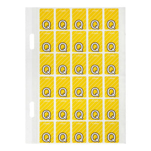 Avery Top Tab Colour Code Label 44417 Q 20x30mm 150 Pack | For colour-coded top-tab lateral filing and drawer cabinet systems