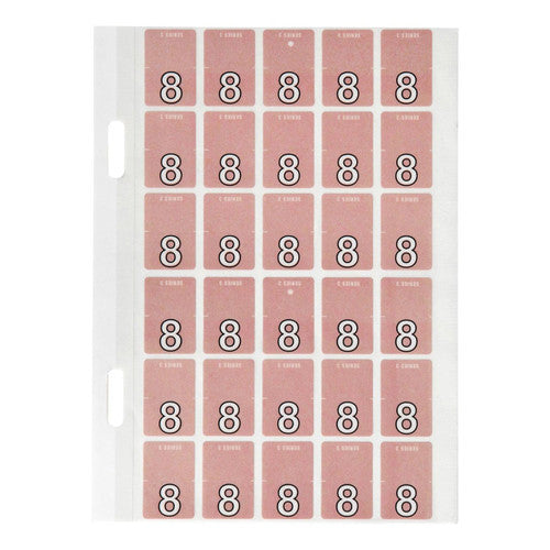 Avery Top Tab Colour Code Labels 8 20 x 30mm 150 Pack - image 1