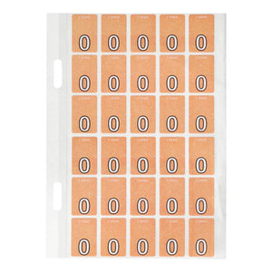 Avery Top Tab Colour Code Labels O 20 x 30mm 150 Pack - image 1