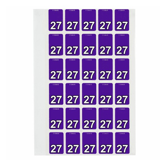 Avery 44247 colour coding top tab labels, in sheets