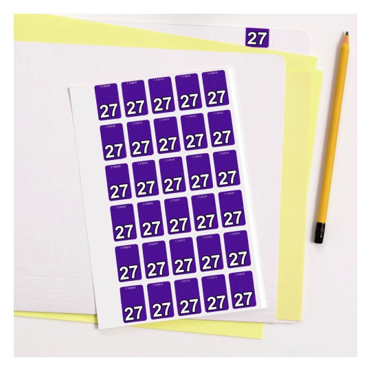 Avery 44247 colour coding top tab labels, in sheets