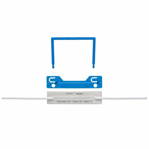Avery Tubeclip Complete File Fastener Set 44005B Blue Pack 10 | Base, U piece and compressor bar for setting up new manilla folders
