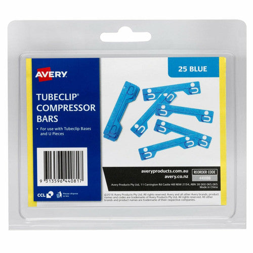 Avery Tubeclip Compressor Bar Blue Pack 25 - image 2
