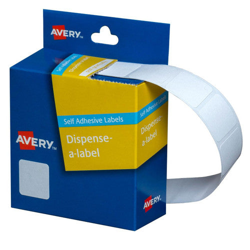 Avery White Dispenser Labels Square 19 x 19mm 900 Pack - image 1