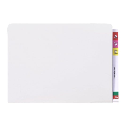 Avery 42520 white extra heavy weight lateral file, legal, box of 100