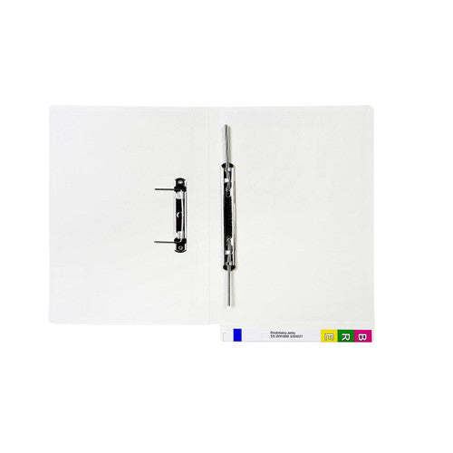 Avery White Lateral Notes File with Spiral Spring Transfer Fastener 355 x 235mm 50 Box - image 1
