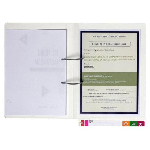 Avery White Lateral Notes File with Spiral Spring Transfer Fastener 355 x 235mm 50 Box - image 2