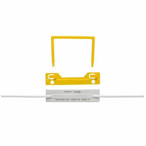 Avery Yellow Tubeclip File Fastener with Base U Piece and Compressor Bar 10 Pack - image 1