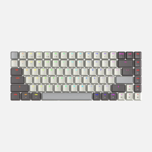 Azio Cascade Galaxy Light keycap set - 84 ANSI keys with galaxy-themed design