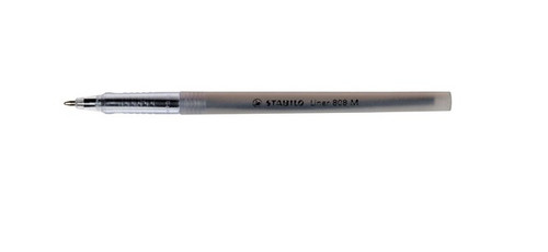 Stabilo Liner 808 Ballpoint Pen Medium 0.45mm Black Box of 10