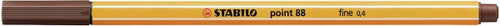 Stabilo Point 88 Fineliner Brown Box of 10