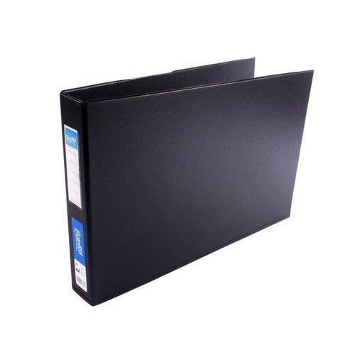 Bantex A3 Landscape Ring Binder 4D 38mm Black Box of 6